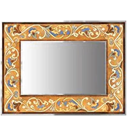 Mediterranean 1 Seuca frame design on a white wall.